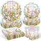 Ostergeschirr Papiergeschirr - Happy Easter Pappteller, Ostern Servietten, Osterhase Abendessen Dessert Pappteller für Ostern Dekoration, Geschirrset Ostern Party Tischdeko für Kinder Party-20 Gäste