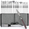 Vicloon Art Paint Brush Set,24pcs Paint Brushes for Acrylic Painting,Professional Synthetic Acrylic Paint Brushes,Different Sizes with Cloth Roll for Adults & Kids,Watercolor,Acrylic and Oil Painting
