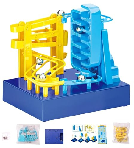 Marble Run Compact - Marble Race Track Game | Marmorspielzeug Rush Rush V Tech, Rennen für Spielzeugset für Bausterne 3 Jahre alt, fabelhafter Geburtstag für