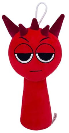 KEQAR 1 Pcs Sprunk Plush Plüschtier, weich und lustig, Plüschspielzeug für Geburtstage von Fans und Freunden, Sprunk Wenda und Grau (10 Zoll) (Rot)