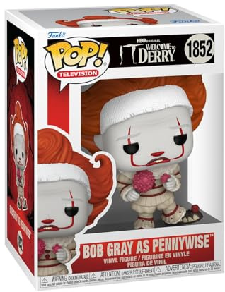 Funko POP! Television: IT - Welcome to Derry - Bob Gray as Pennywise - Sammelbare Vinylfigur - Geschenkidee - Offizielles Merchandise - Spielzeug für Kinder & Erwachsene - Modellfigur für Sammler