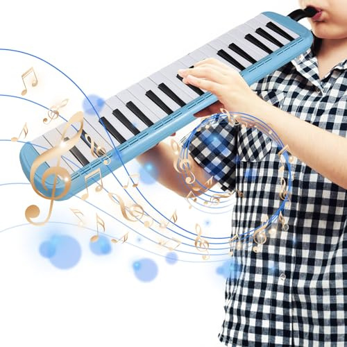 CHICIRIS 37 Keys Melodica Instrument, Premium -Kunststoffmaterial, Einfach zu Bedienend, Vielseitiger Gebrauch, Perfektes für Anfänger und Erwachsene mit 2 Weichblasrohr 2 Blasen für