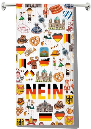 MYSOMY Deutschland Küchentuch Deutsche Souvenirs Deutsche Nein Geschenke Deutschland Geschirrtuch (NEIN kt2)