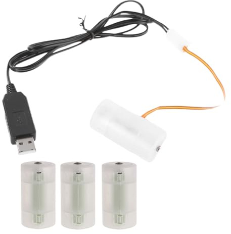 MISUVRSE 5V2A USB Zu 6V LR14 C Batterie Eliminatoren Ersetzen 4 Stücke 1 5 V LR14 C Für Spielzeug Gasherd Taschenlampen Warmwasserbereiter Alternative