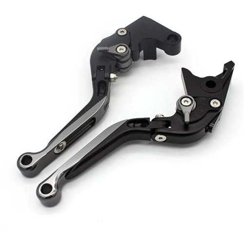 Motorrad Bremshebel Lenker Für Aprilia SX125 RX125 SX RX 125 2021-2025 Aluminium Einstellbare Motorrad Klapp Ausziehbare Bremse Kupplung Hebel Bremshebel Kupplungshebel(G Gray)