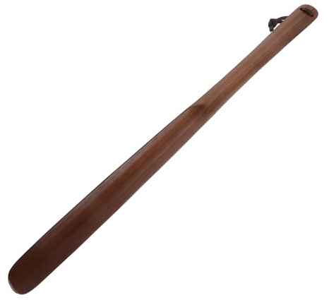 KESYOO Chausse-pied en Bois de Noyer Noir 50 Cm à Long Manche, Chausse-pieds Allongé pour Chaussures, Corne de Botte Légère pour Hommes et Femmes, Accessoire Pratique pour Maison, Bureau