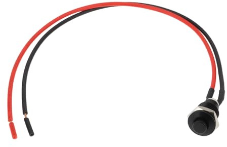 LT Easiyl Momentaner Drucktaster aus Metall mit 10-mm-Befestigungsloch Kompatibel mit E-Gitarren