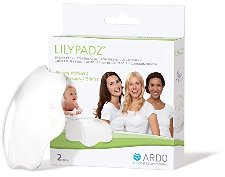 ARDO LilyPadz Reusable BPA Free Silicone Breast Pads. Leak Free & Washable Maternity Breast Feeding Breast Pad Set. New Mum Essential Nursing Pads For Hospital or Breastfeeding Bag.