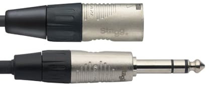 STAGG NAC3PSXM 3M Professional Audio Cable Téléphone Connecteur XLR