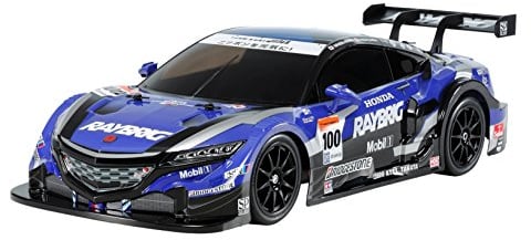 TAMIYA 300058599 58599 TT-02 Raybrig NSX Concept-GT Brushed 1:10 RC Modellauto Elektro Straßenmodell Allradantrieb, Schwarz