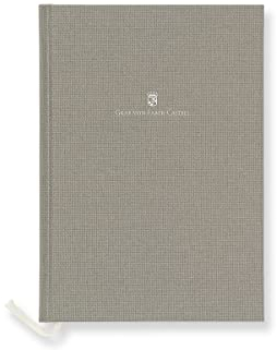 Graf von Faber-Castell 188633 - Notizbuch mit Leineneinband grau, DIN A5, 160 Seiten 100 g/m² Papier