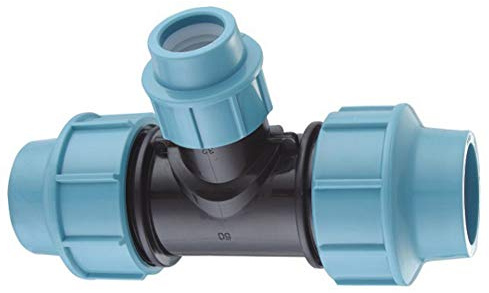EXCOLO T-Stück 32 mm auf 25 mm für PE - Rohr - PP Verschraubung Fitting Fittings