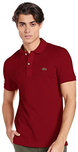 Lacoste Polo Slim Fit Homme , Rouge (Bordeaux), M