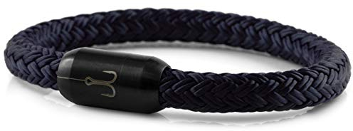 Fischers Fritze Armband Segeltau Torpedomakrele marineblau - Handgemacht im Geschenkkarton I Maritim & Wasserfest (19)