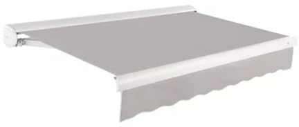 Key West Full-Cassette Awning Color: Gray, Size: 24' W x 10' Projection, Motor Orientation: Manual