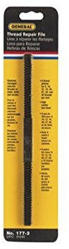 General Tools 8-1/2 in. L High Carbon Steel Assorted Thread Repair File