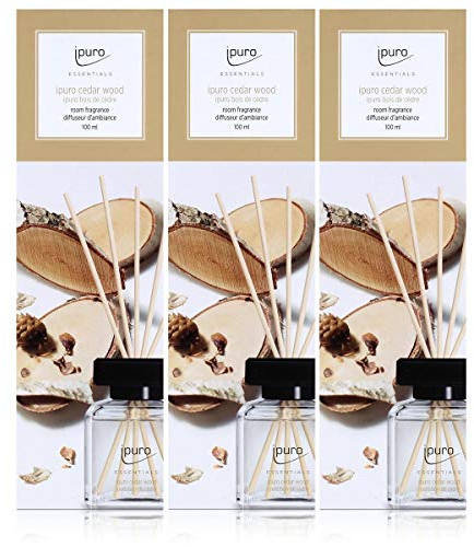 Essentials by ipuro Cedar Wood 100ml Raumduft (3er Pack)