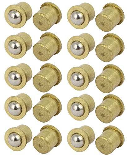 Sourcingmap Household Cabinet Door 8mm Dia Brass Ball Catches Latch Catcher 20pcs