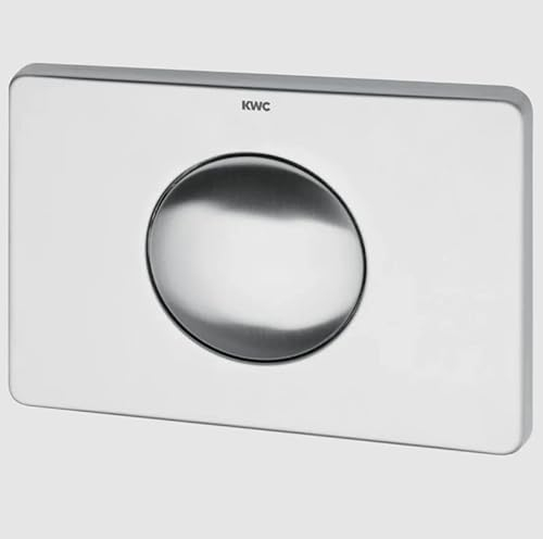 Franke GmbH KWC Betätigungsplatte für Wandeinbau-Spülkasten mit 1 Betätigungstaste, Farbe:Edelstahl