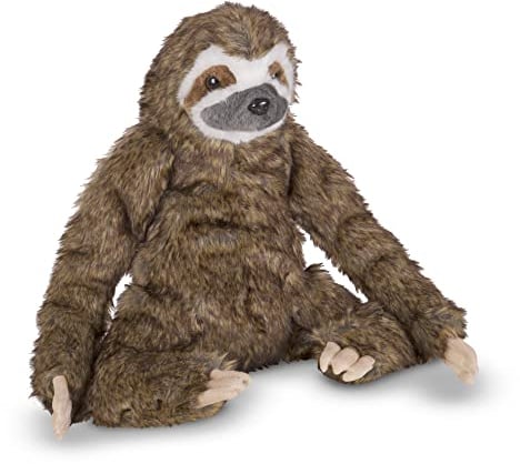 Melissa & Doug 18808 Faultier - Naturgetreues Plüschtier mit lebensechtem Gesichtsausdruck