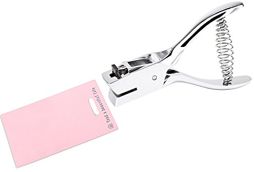 Langloch Zange Slot-Punch Einzellocher Hand Loch Stanzer Lochzange für Ausweise PVC Papier Karten,zum Stanzen von ovalen Löchern (15 x 4 mm) (Ovales Loch)