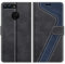 MOBESV Coque pour Huawei P Smart 5,65, Housse en Cuir Magnétique Fonction Stand Étui pour Huawei P Smart, Élégant Noir