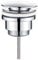 GRIFEMA COMPLENTO-G102 Pop-up Valvola di Scarico in Ottone con/senza Straripamento (Tappo-63mm), Scarico Universale per Lavandino/Lavabo/Bidet, Cromo