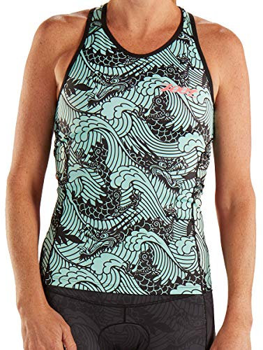 Zoot Damen Triathlon Racerback Style Tokyo mit integriertem BH, 3 Rückentaschen, LSF 50+ und SeamLink-Nähten