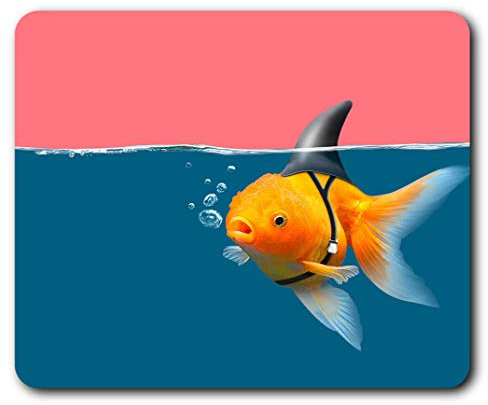 ny Goldfish Shark Fish Mouse Mat Pad Computer PC Laptop Gaming Office Home Desk Accessory Gadget 3318