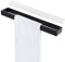 KES Porta Asciugamani Bagno Adesivo Portasciugamani da Parete 40CM Organizzatore di Archiviazione Acciaio INOX Nero Opaco, A23000S40DM-BK