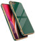 EYZUTAK Case for iPhone 7 Plus iPhone 8 Plus, Electroplated Solid Color Case Slim Flexible Soft TPU Bumper Shockproof Protective Durable Cover with Camera Protection - Dark Green