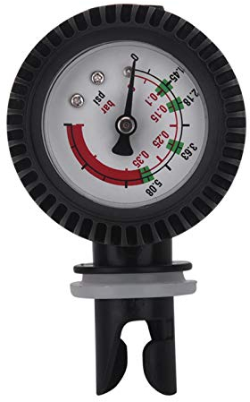 RiToEasysports Luftdruckmesser für Schlauchboote, Nylon-Manometer-Barometer für Kajakfloß-Messbereich 0-0,35 bar Bootszubehör Wassersport