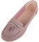 ABSOLUTE FOOTWEAR Mocassini da donna in pelle casual senza lacci, Rosa antichizzata., 37 EU