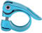 Bike Seat Post Clamp, 27.2mm/ 28.6mm/31.8mm Aluminum Alloy Quick Release Seat Clamp for Road and Mountain Bicycle(Blue)