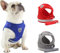 DARENYI Adjustable Dog Harness and Lead, Mesh Breathable Comfortable Puppy Harness for Small Dogs (Size XL, Blue)