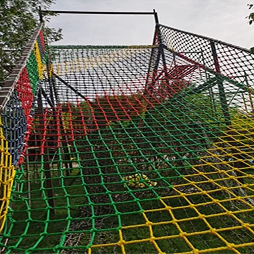 Climbing Net Woven Rope for Kids, Safety Net Cargo Nylon Rope Netting Playground Equipment Cargo Netting Swingset Large Play Indoor Garden Climbing Frames ( Color : 8cm mesh , Size : 2x3m(6.6x9.8ft) )