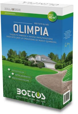Semente per Prato 'Olimpia' per Zona Semi/soleggiata 1KG - Zollaverde Bottos