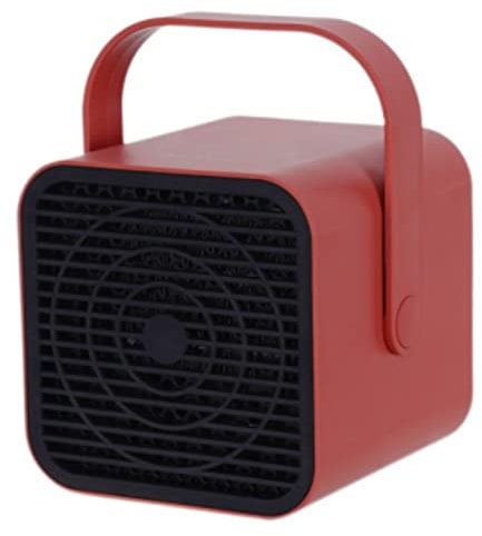 Patio Heaters Greenhouse Heater Electric Heating Portable Energy Conservation for Table Tops Miniature Outdoors Patio Home Greenhouse (Red,square)