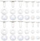TOAOB 36 Sätze Puppen Gelenke Teddygelenke Weiß Kunststoff Puppengelenke Tiergelenke 15 mm bis 40 mm Gelenkscheiben DIY Puppe Herstellung Zubehör für Marionette Häkeltiere Bastelbedarf