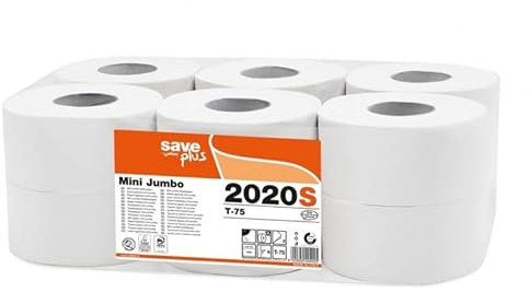 Papier toilette Mini Jumbo Lot de 12 rouleaux 2020S CELTEX