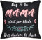 LAMEK Mama Kissenbezug Mutter Kissenbezüge Schwarz Mamas Kissenhülle Muttertaggeschenk Kuschelkissen ohne Spruch Geburtstagsgeschenk für Mama von Tochter