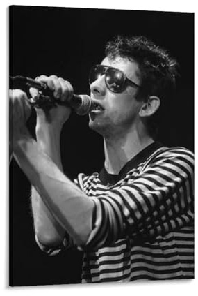SECOLI Shane MacGowan Perform Live on Stage Poster, Leinwanddruck, Wandkunst, Gemälde, geeignet für Schlafzimmer, Wohnzimmer, Büro, Dekoration, 50 x 75 cm, Rahmenstil