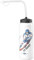 Hockey-Wasserflasche, Wasserflasche mit Strohhalm, auslaufsichere Flasche, einfach zu drücken, tragbare Quetschflasche, Boxwasserflasche, Fußball, Wasserflasche, Fußball-Wasserflaschen für Wandern,