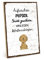 TypeStoff Holzschild mit Spruch – Aufwachen PUPSEN – im Vintage-Look mit Zitat als Geschenk und Dekoration zum Thema Hund - HS-01390