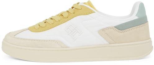Tommy Hilfiger Court Sneaker Mujer Heritage Low Top, Marfil (Muslin), 40
