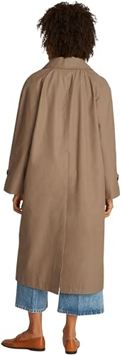 Tommy Hilfiger Damen Trenchcoat Cotton Nylon Wasserabweisend