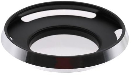 Toileum Parasol de lente hueco de 46 mm, parasol curvado ventilado de 46 mm, parasol de metal de 46 mm para parasol de lente de 46 mm de ancho (plateado)