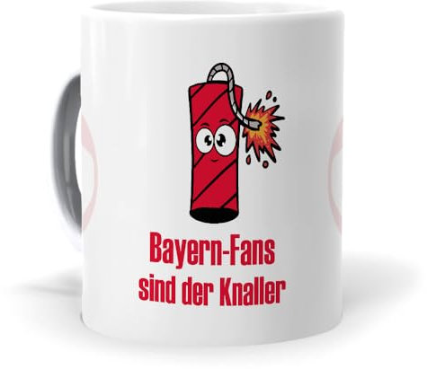 mundohuevo Originelle Fußballtasse, Frühstückstassen für Bayern-Fans | Originelles Geschenk für Fußballfans | Fußballartikel | Bayern