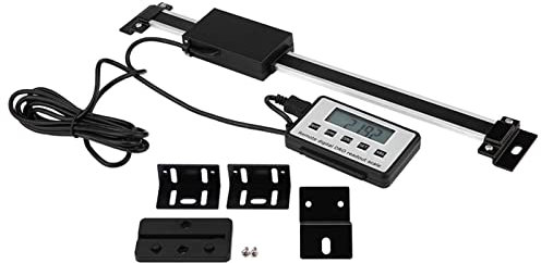 Gearwell Digitale Linearskala, 0-200mm DRO Messwerkzeug, LCD Anzeige für Fräsmaschinen Drehmaschinen Linearmesssystem