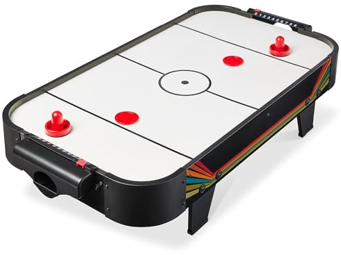 Best Choice Products 40in Portable Tabletop Air Hockey Arcade Table for Game Room w/ 100V Motor, Electric Fan, 2 Strikers, 2 Pucks - Arcade